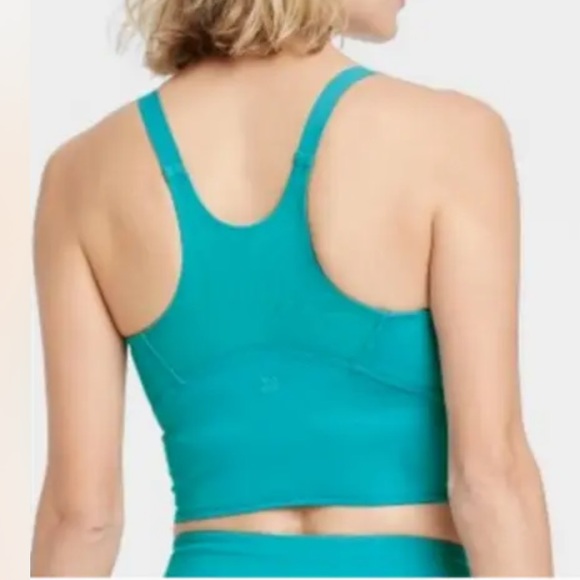 NWT, all in motion, sports bra, turquoise green, XL. - Picture 4 of 5